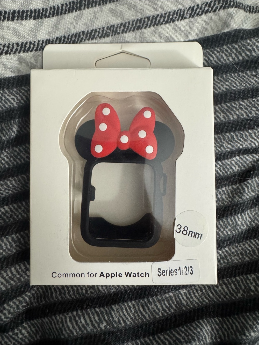 Apple Watch Case - Black with Red Polka Dot Bow